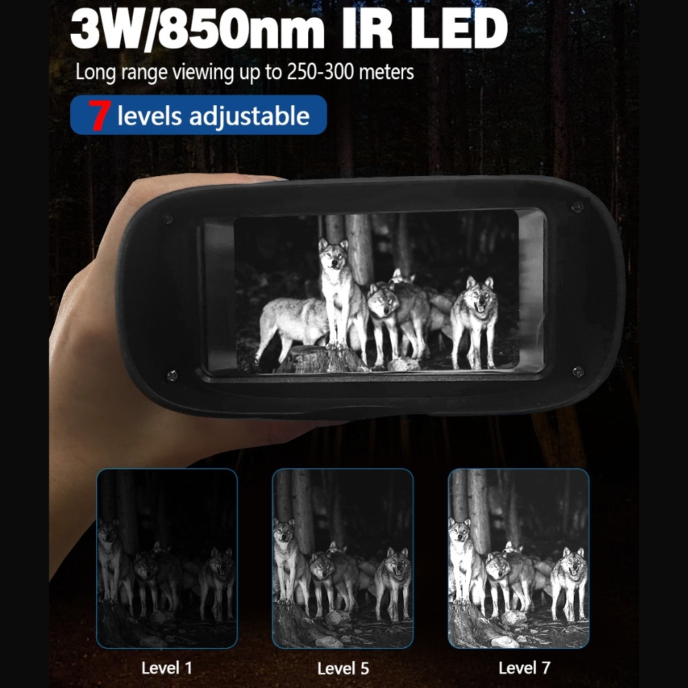 Binoclu Digital Wolf 4K, Profesional de Vanatoare [8]