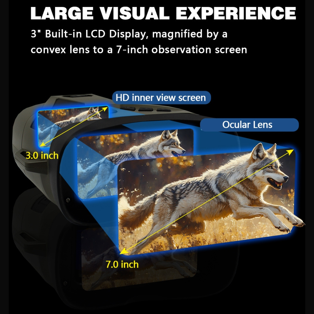 Binoclu Digital Wolf 4K, Profesional de Vanatoare [7]