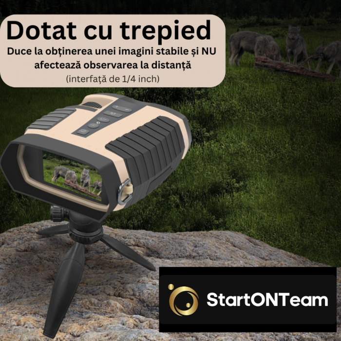 Binoclu Profesional de Vânătoare Digital cu Night Vision, Zoom 8X, Ecran TFT 3” și Tehnologie IR [19]