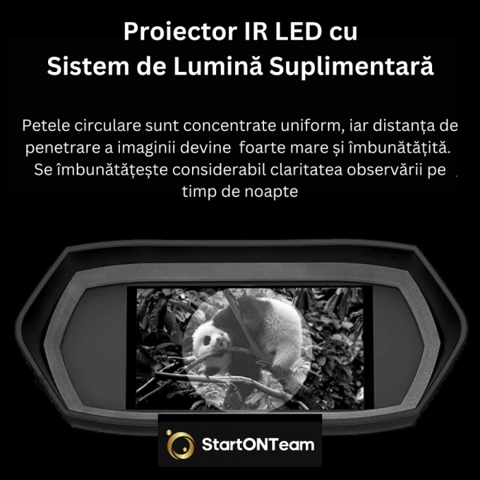 Binoclu Profesional de Vânătoare Digital cu Night Vision, Zoom 8X, Ecran TFT 3” și Tehnologie IR [18]