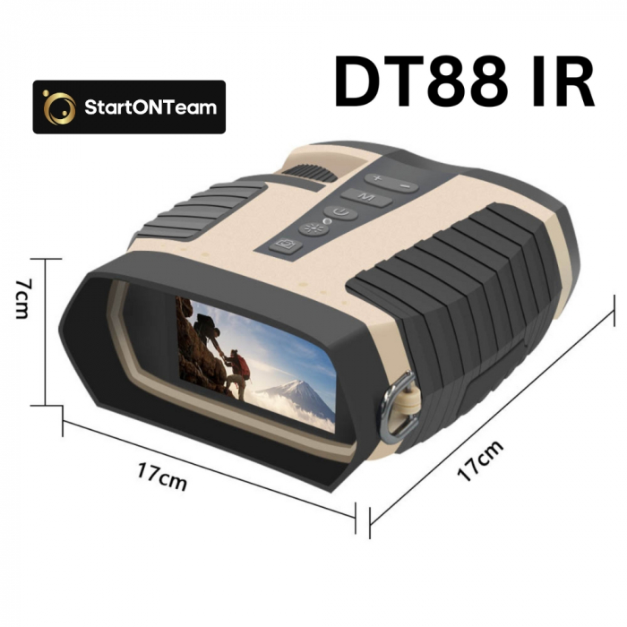 Binoclu Profesional de Vânătoare Digital cu Night Vision, Zoom 8X, Ecran TFT 3” și Tehnologie IR [11]
