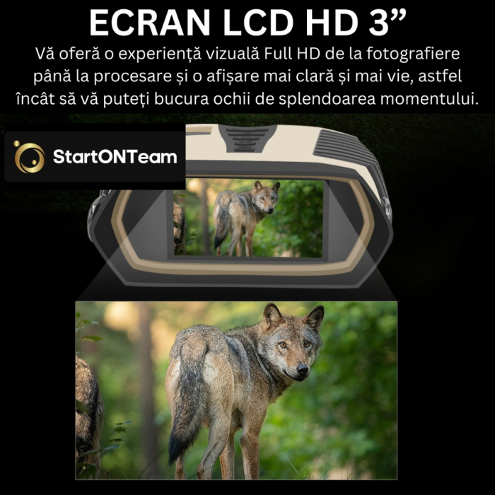 Binoclu Profesional de Vânătoare Digital cu Night Vision, Zoom 8X, Ecran TFT 3” și Tehnologie IR [15]
