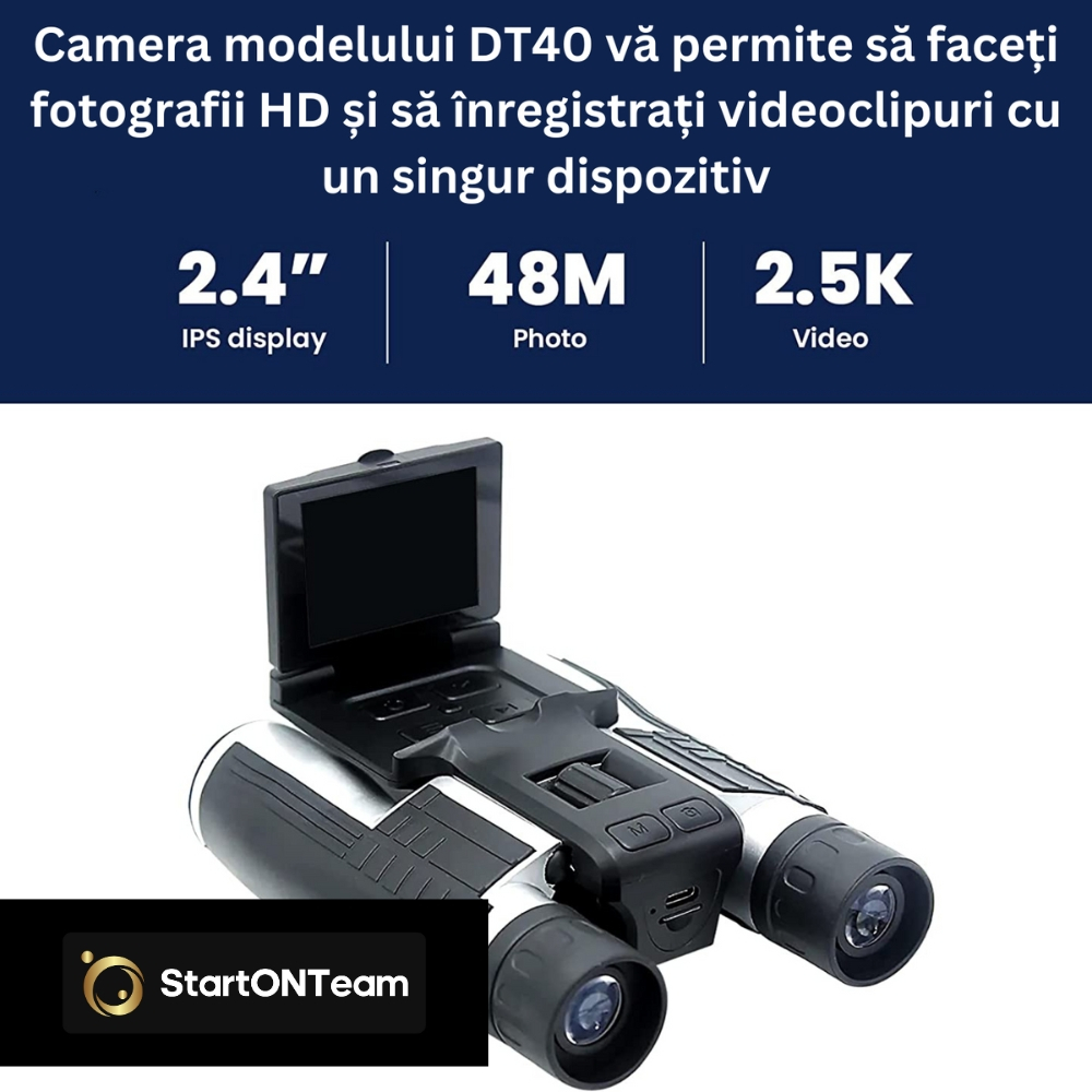 Binoclu Profesional Digital de Vânătoare, Zoom 12X, Ecran LCD 2.4” pentru Observații Clare [2]