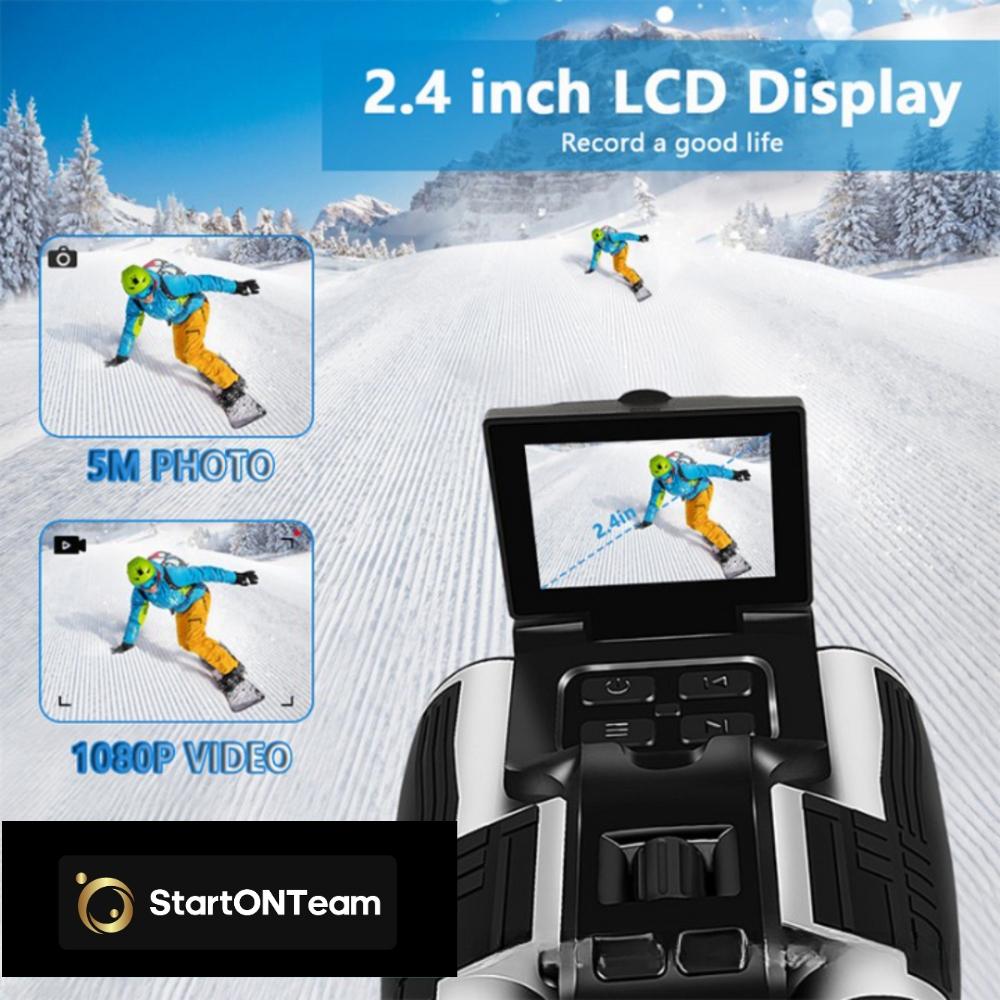 Binoclu Profesional Digital de Vânătoare, Zoom 12X, Ecran LCD 2.4” pentru Observații Clare [6]