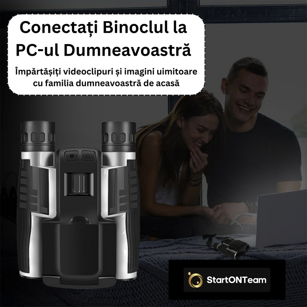 Binoclu Profesional Digital de Vânătoare, Zoom 12X, Ecran LCD 2.4” pentru Observații Clare [9]