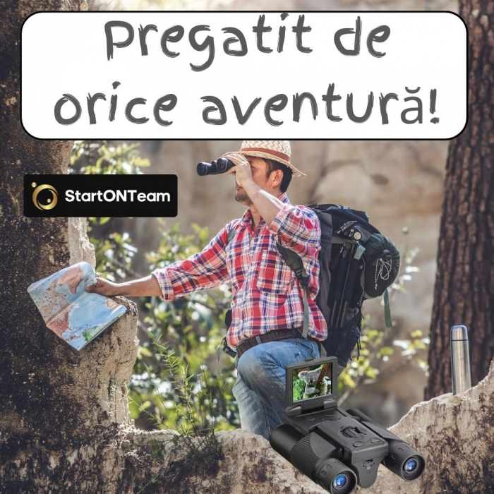 Binoclu Profesional de Vânătoare Zoom Digital 10X cu Ecran LCD 2" [6]