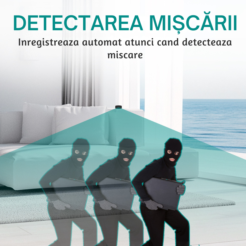 Bricheta cu Mini Camera Video Full HD 1080P, Detectare Miscare [9]