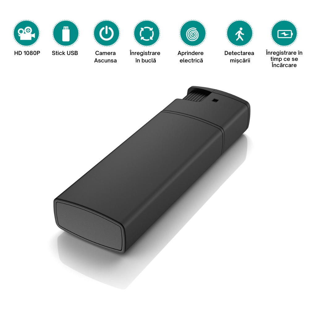 Bricheta cu Mini Camera Video Full HD 1080P, Detectare Miscare [7]