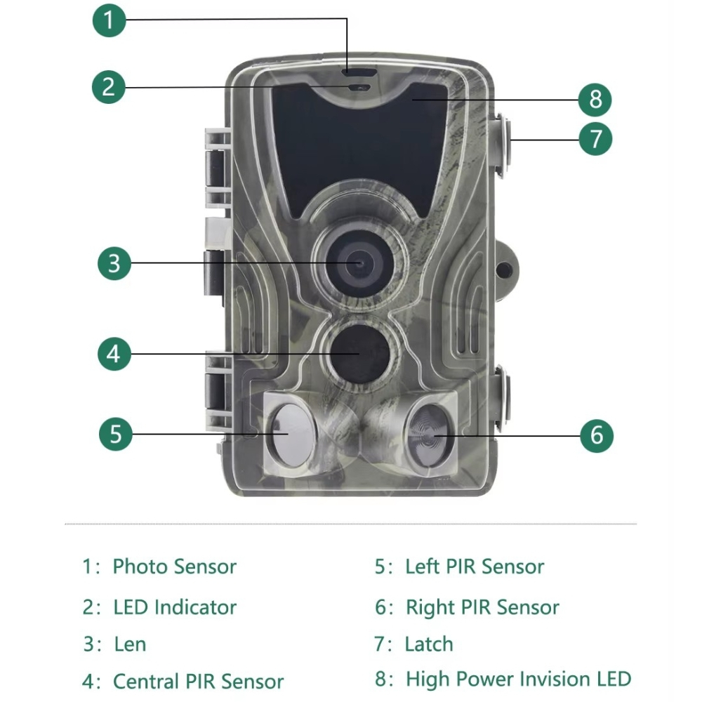 Camera de Vanatoare Full HD, 24MP, Vedere Nocturna, IP65 [13]