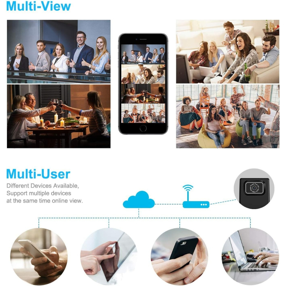 Camera tip Nasture, Full HD Senzor Miscare si Notificari [4]