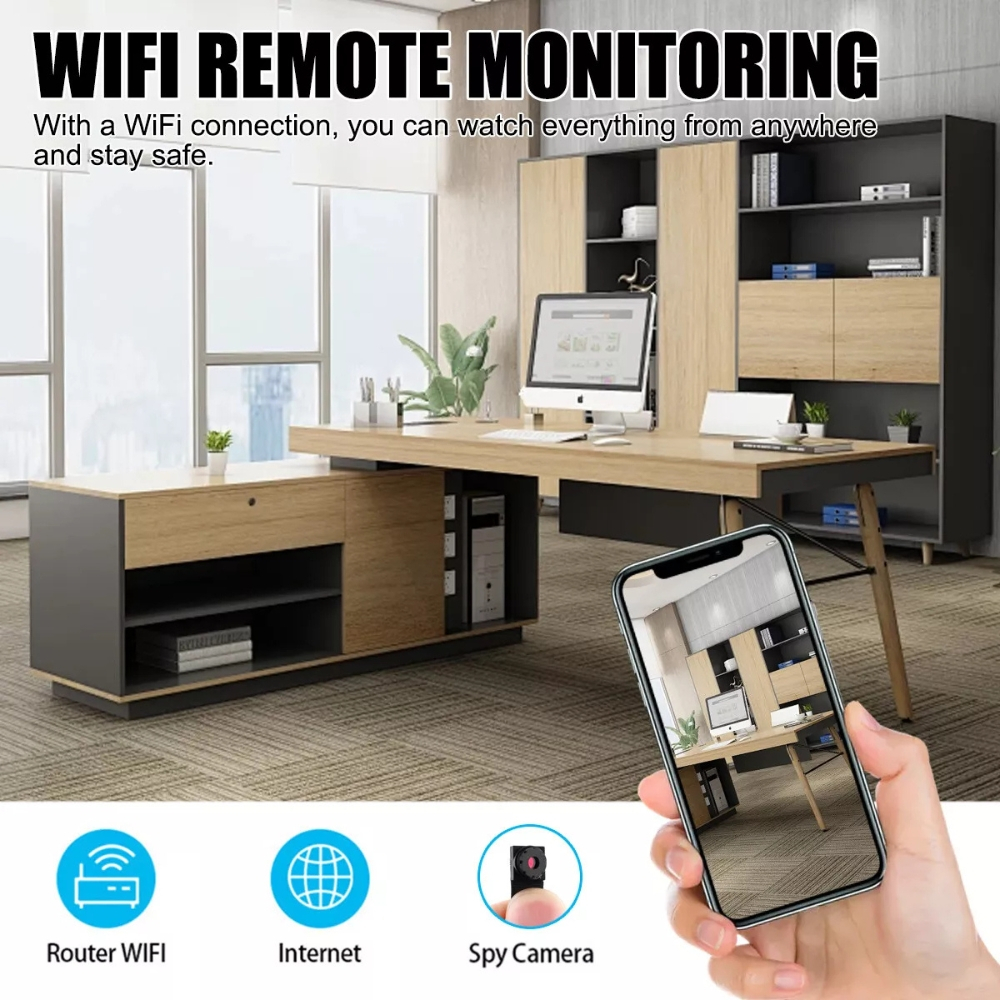 Camera tip Nasture, Full HD Senzor Miscare si Notificari [8]