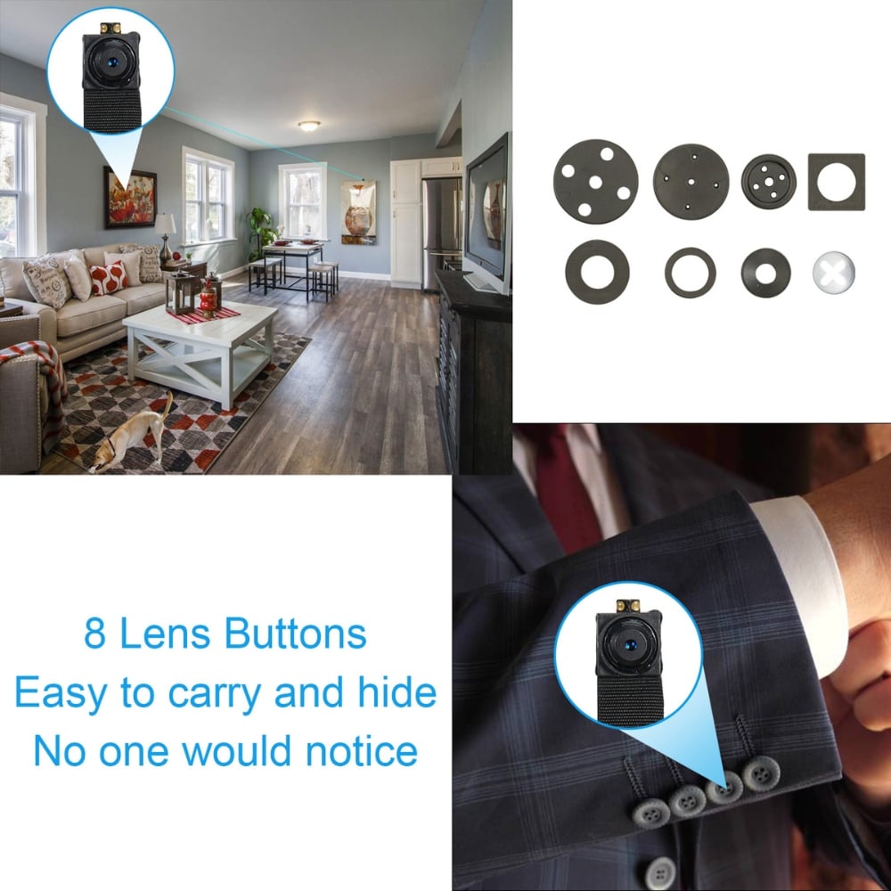 Camera tip Nasture, Full HD Senzor Miscare si Notificari [11]