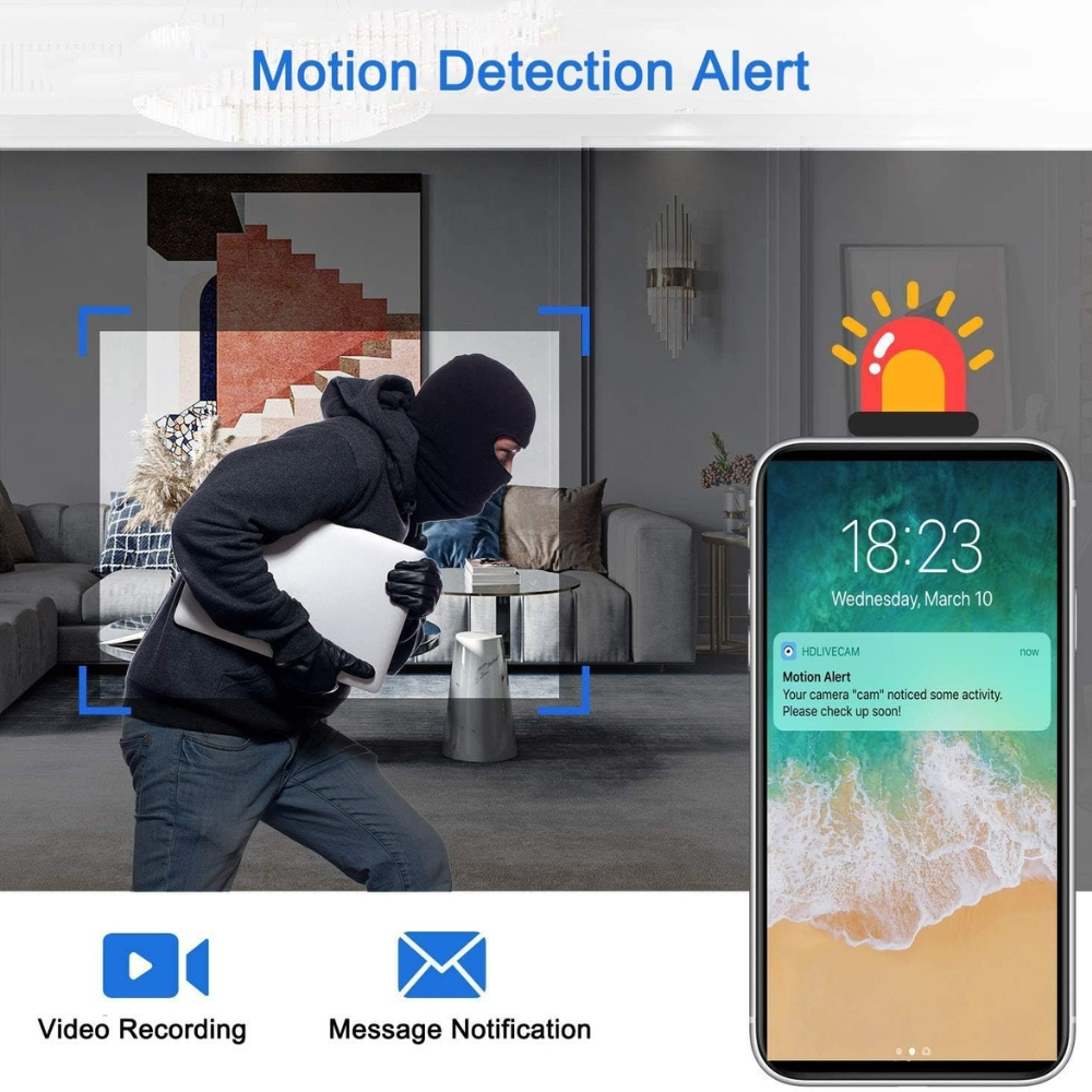 Camera tip Nasture, Full HD Senzor Miscare si Notificari [2]