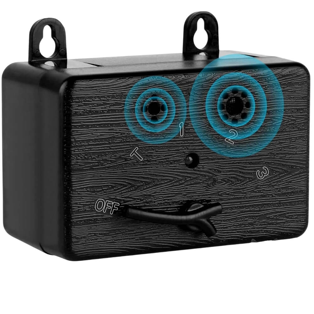 Cutie anti-latrat cu ultrasunete, Aparat de control al latratului cainilor cu 3 niveluri reglabile, 15m, cu utilizare in aer liber si interior [3]