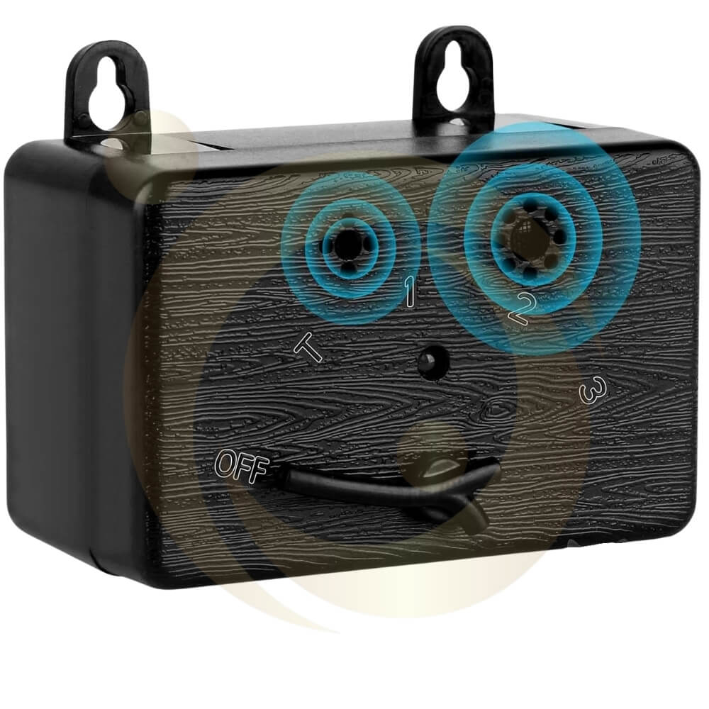 Cutie anti-latrat cu ultrasunete, Aparat de control al latratului cainilor cu 3 niveluri reglabile, 15m, cu utilizare in aer liber si interior [4]