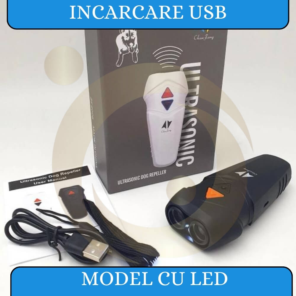 Dispozitiv Anti Caini, Aparat cu Ultrasunete Impotriva Cainilor Agresivi, de Alungat, Indepartat si Speriat Cainii, Antilatrat Profesional Dublu [4]