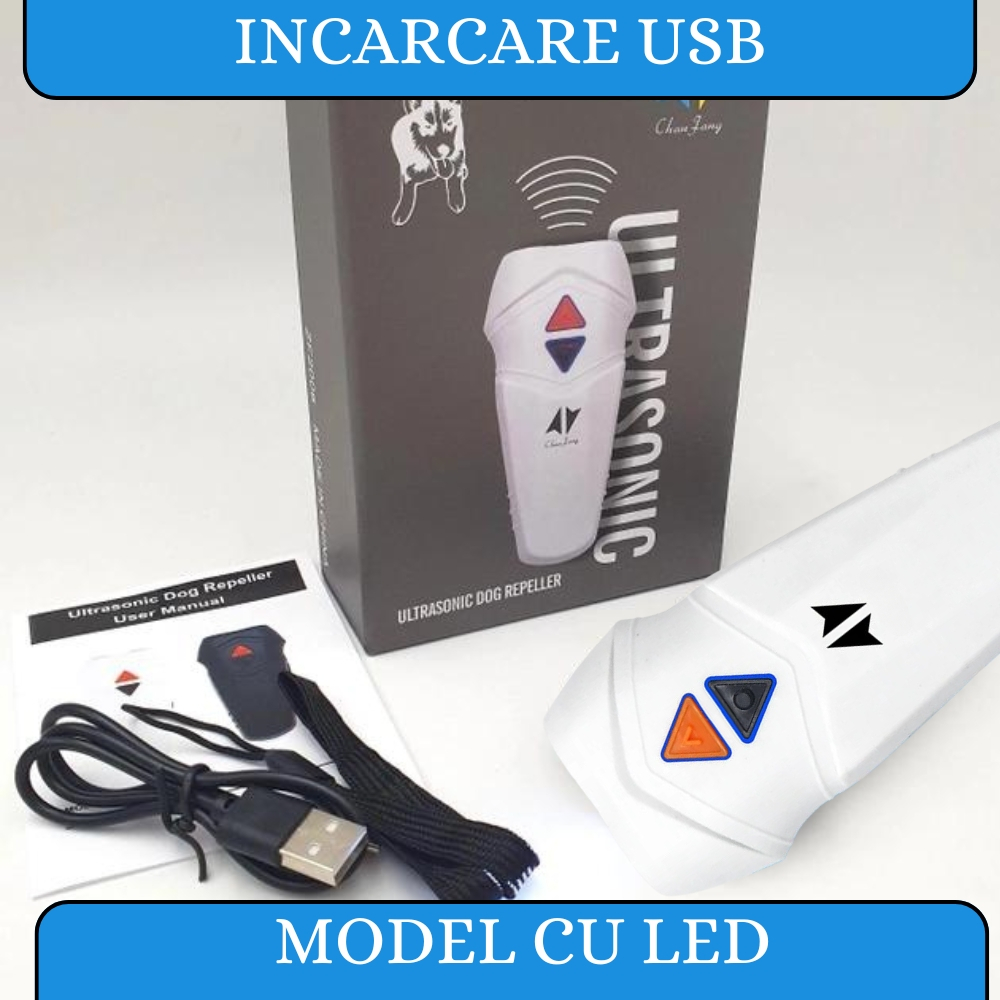 Dispozitiv Anti Caini, Aparat cu Ultrasunete Impotriva Cainilor Agresivi, de Alungat, Indepartat si Speriat Cainii, Antilatrat Profesional Dublu [20]