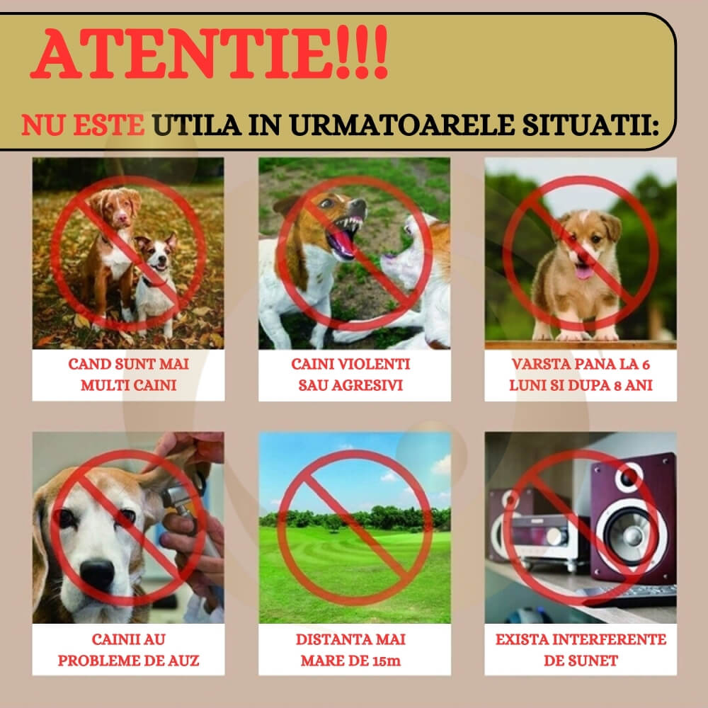 Dispozitiv anti latrat StartONTeam cu ultrasunete, Aparat de control al latratului de caine, 15m, pentru exterior si interior, Impermeabil, 4 Moduri Reglabile, Lumina LED [10]