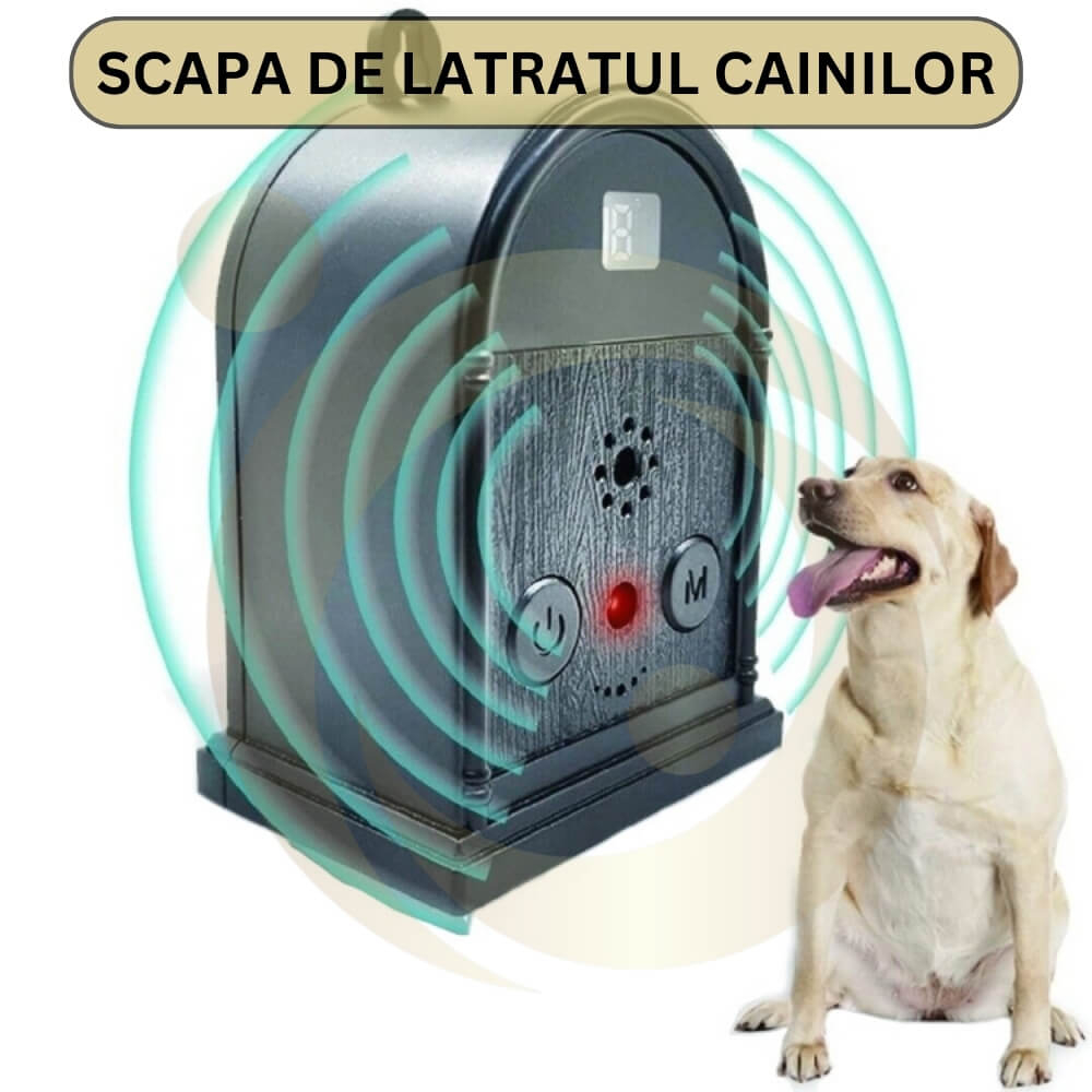 Dispozitiv anti latrat StartONTeam cu ultrasunete, Aparat de control al latratului de caine, 15m, pentru exterior si interior, Impermeabil, 4 Moduri Reglabile, Lumina LED [7]