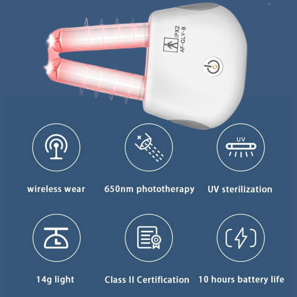 Aparat pentru Rinita Alergica Tech Love cu Lumina Rosie si Infrarosu [33]