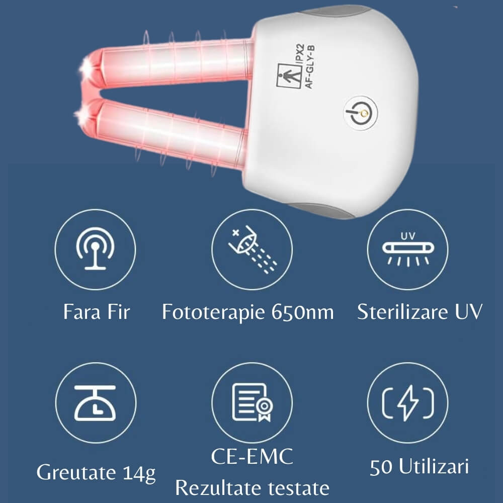 Aparat pentru Rinita Alergica Tech Love cu Lumina Rosie si Infrarosu [17]