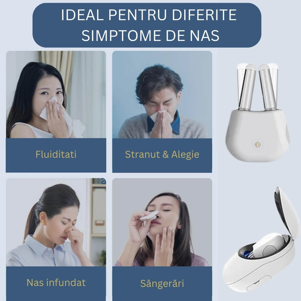 Aparat pentru Rinita Alergica Tech Love cu Lumina Rosie si Infrarosu [12]