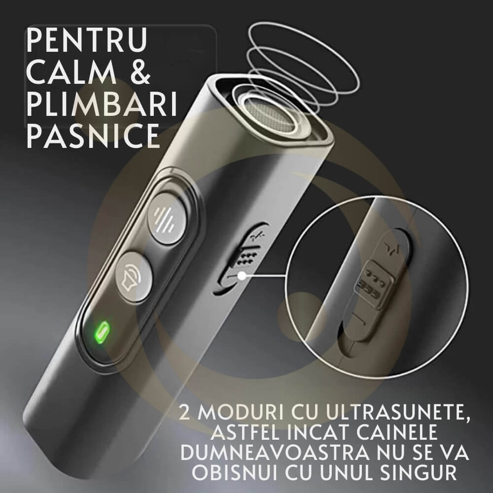 Dispozitiv Profesional Antilatrat cu Ultrasunete pentru Alungat si Speriat Cainii si Pisici [6]