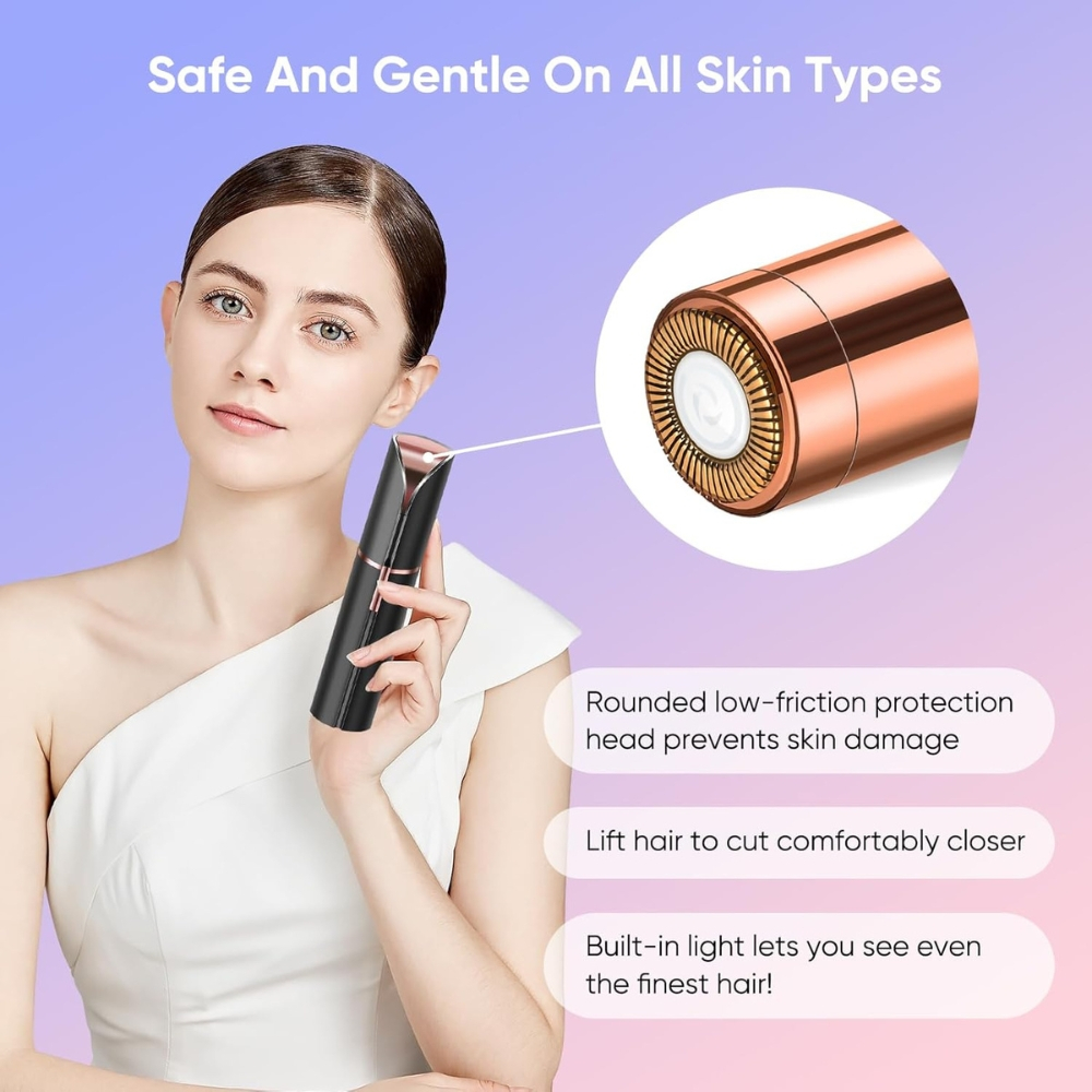 Epilator Facial Portabil, Indepartare Fina a Parului Nedorit [4]