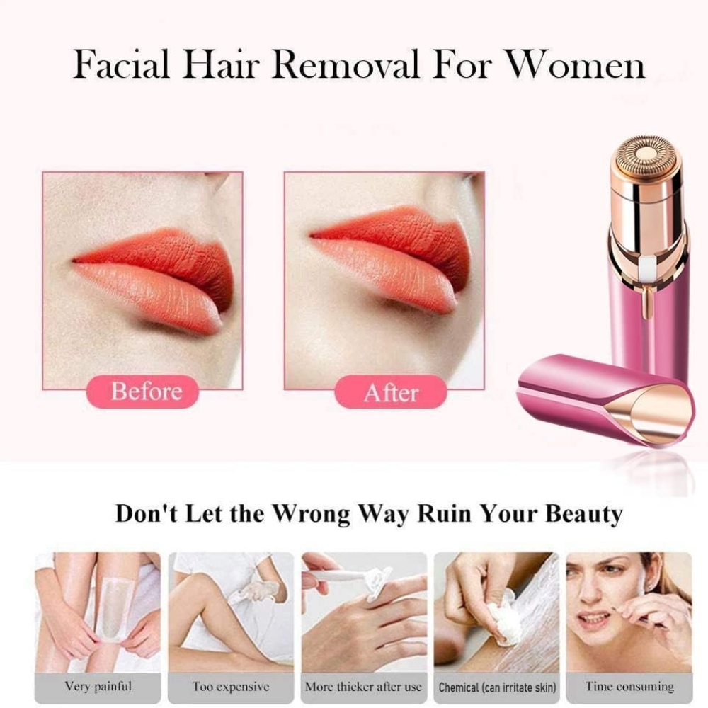 Epilator Facial Portabil, Indepartare Fina a Parului Nedorit [10]