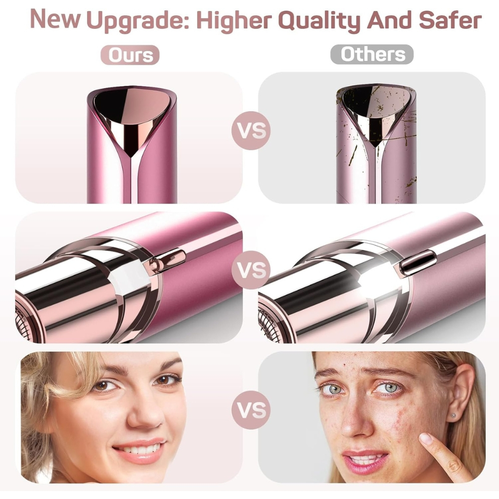 Epilator Facial Portabil, Indepartare Fina a Parului Nedorit [9]