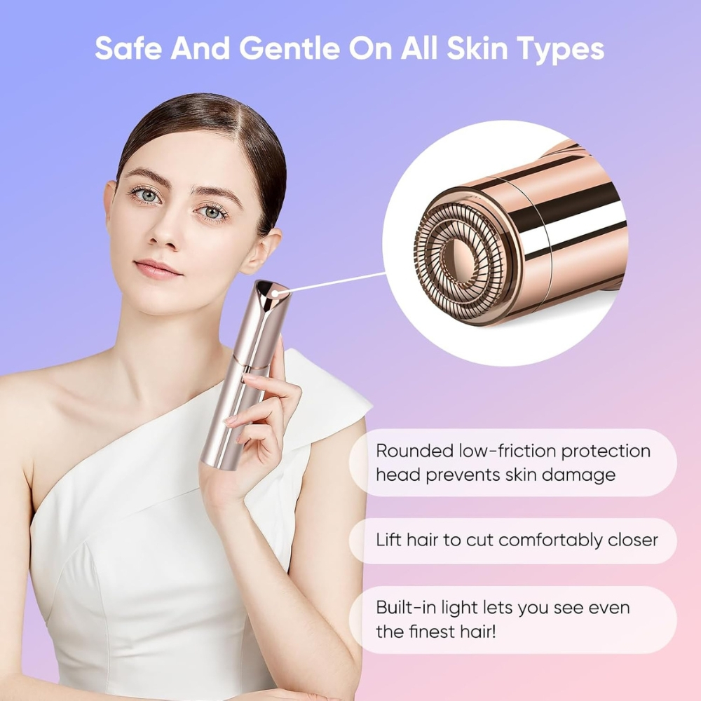 Epilator Facial Portabil, Indepartare Fina a Parului Nedorit [5]