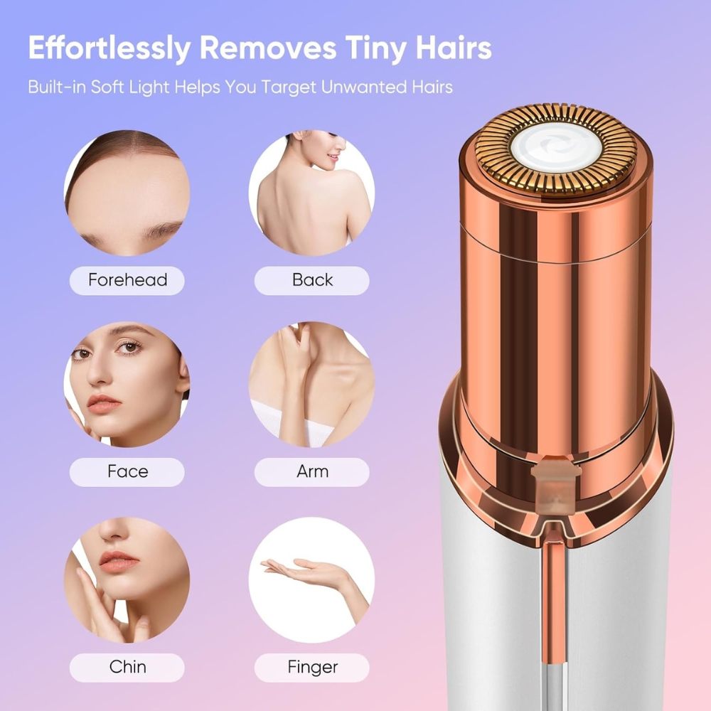 Epilator Facial Portabil, Indepartare Fina a Parului Nedorit [8]