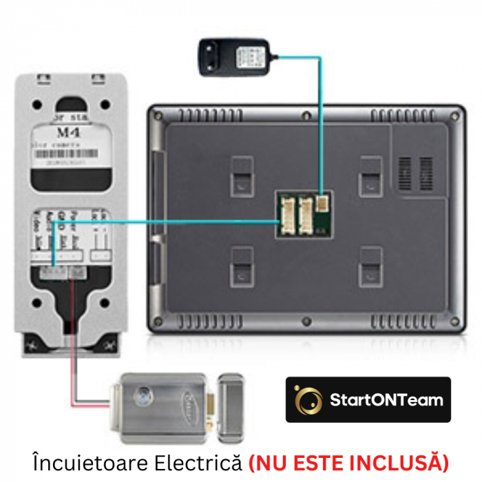 Videointerfon Smart cu Fir si Monitor, Infrarosu, Night Vision, Comunicare Bidirectionala [11]