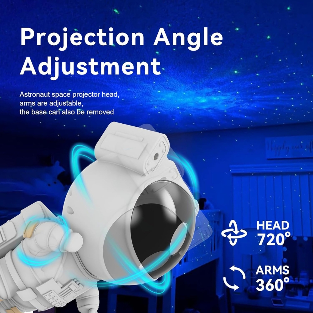 Lampa de Veghe Astronaut Proiector Constelatii Stele si Galaxie [16]