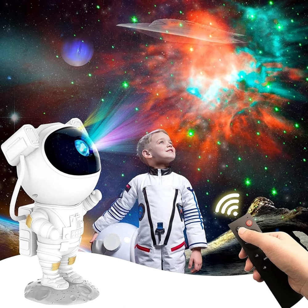Lampa de Veghe Astronaut Proiector Constelatii Stele si Galaxie [11]