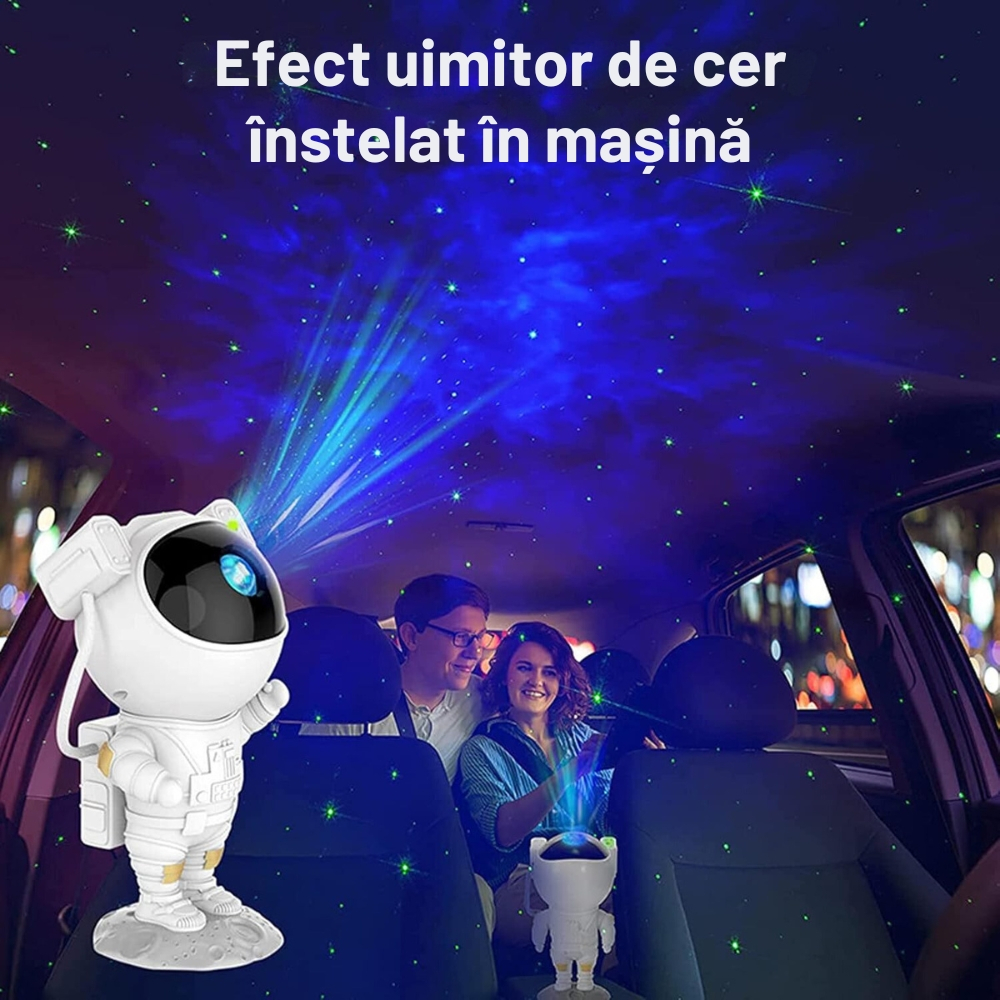 Lampa de Veghe Astronaut Proiector Constelatii Stele si Galaxie [7]