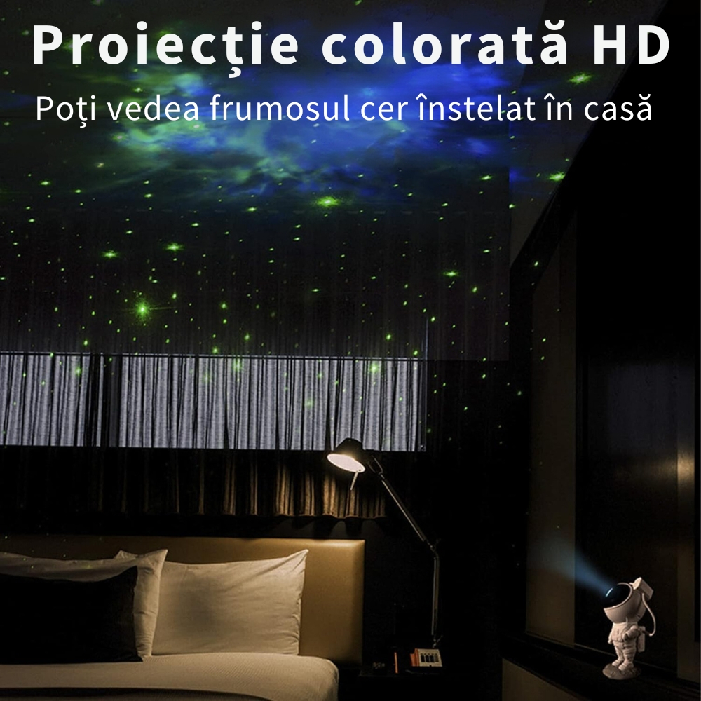 Lampa de Veghe Astronaut Proiector Constelatii Stele si Galaxie [6]
