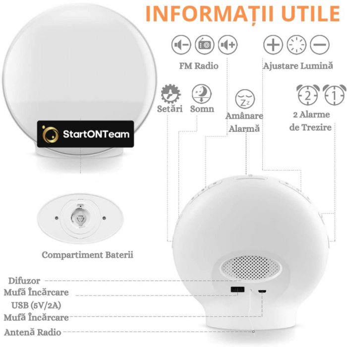 Lampa LED Inteligenta pentru Veghe si Citit [5]