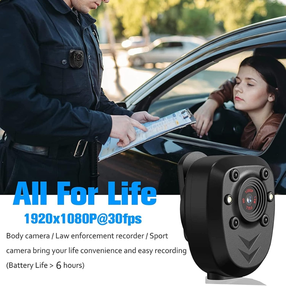 Mini Camera de Corp video Portabila 1080P, Night Vision, Infrarosu [17]