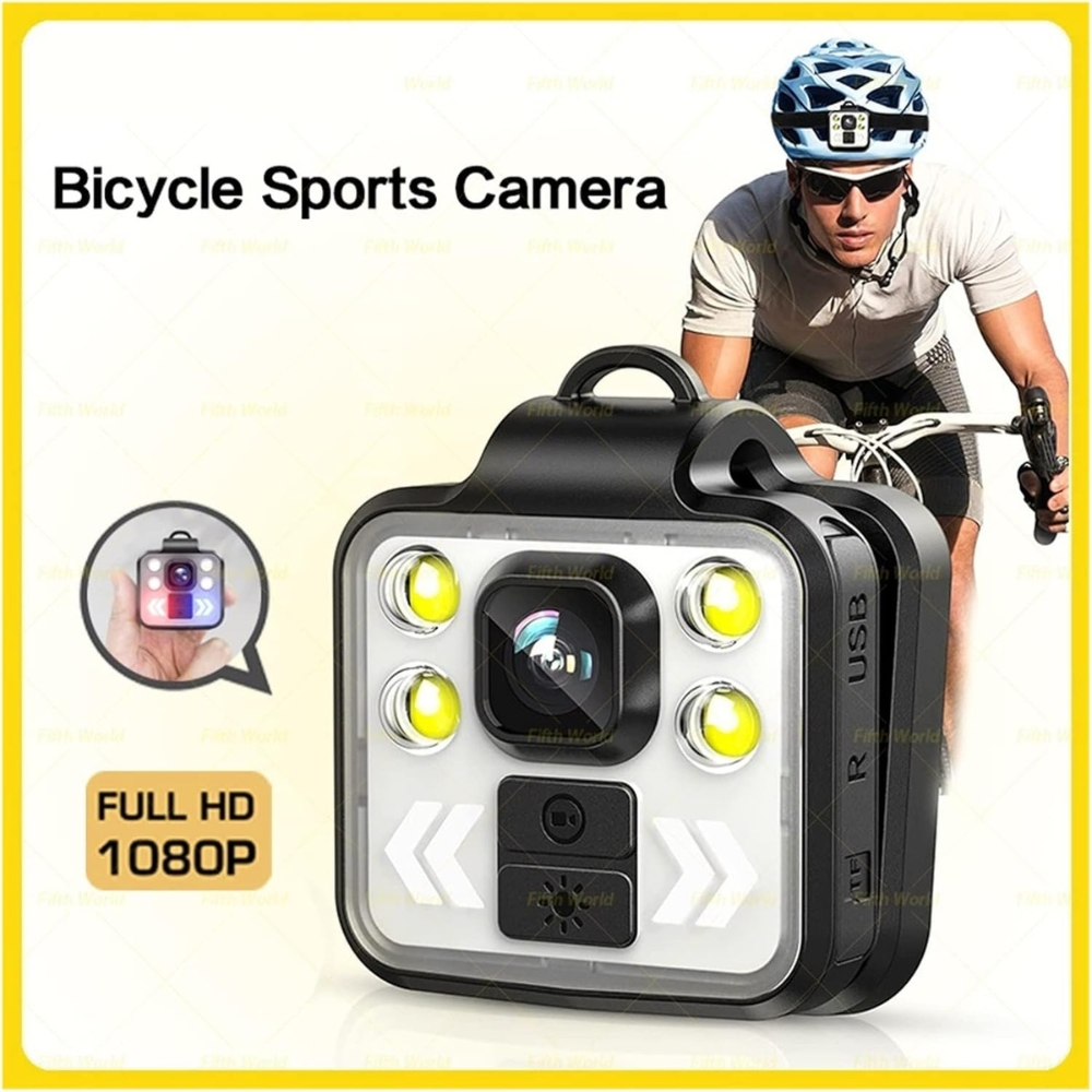 Camera Mini 1080P FHD Portabila cu Lanterna LED, Mod Avertizare și Înregistrare Video [11]
