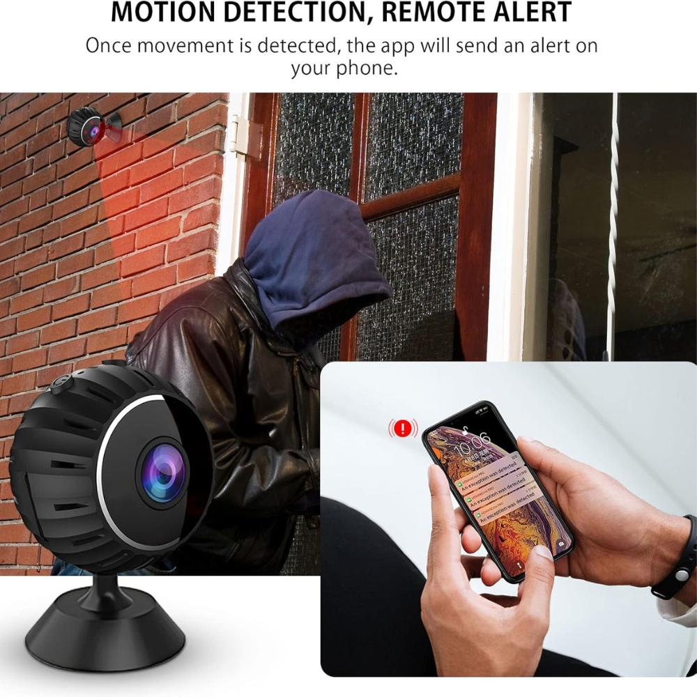 Mini Camera cu WiFi, 1080p, Senzor de Miscare, Vedere Nocturna [13]