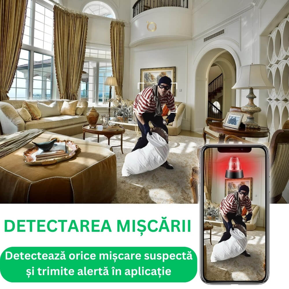 Mini Camera Magnetica, Microcamera Wifi Full HD Profesionala [6]