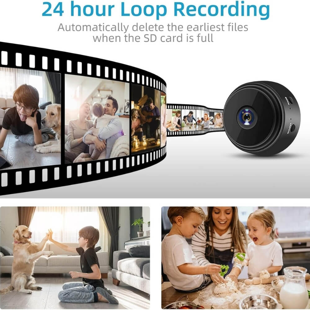 Mini Camera Magnetica, Microcamera Wifi Full HD Profesionala [30]