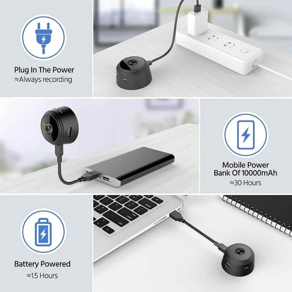 Mini Camera Magnetica, Microcamera Wifi Full HD Profesionala [31]