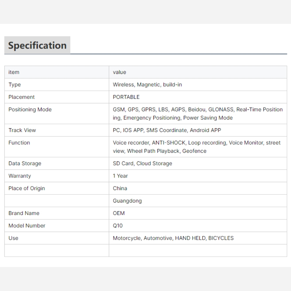 Mini Tracker Auto GPS 4G Q10, magnetic, autonomie 45 zile standby [14]