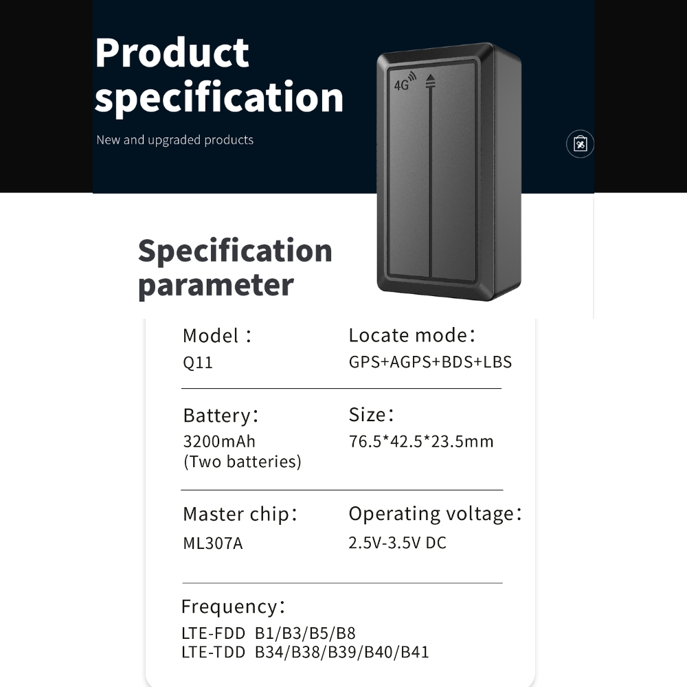Mini Tracker GPS 4G Q11 [11]