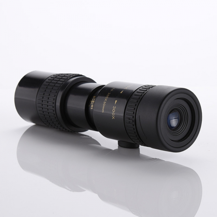 Monoclu Profesional Tip Telescop 4K 10-300X40 cu Prisma BaK-4, Dual Focus, Suport Smartphone și Trepied [3]