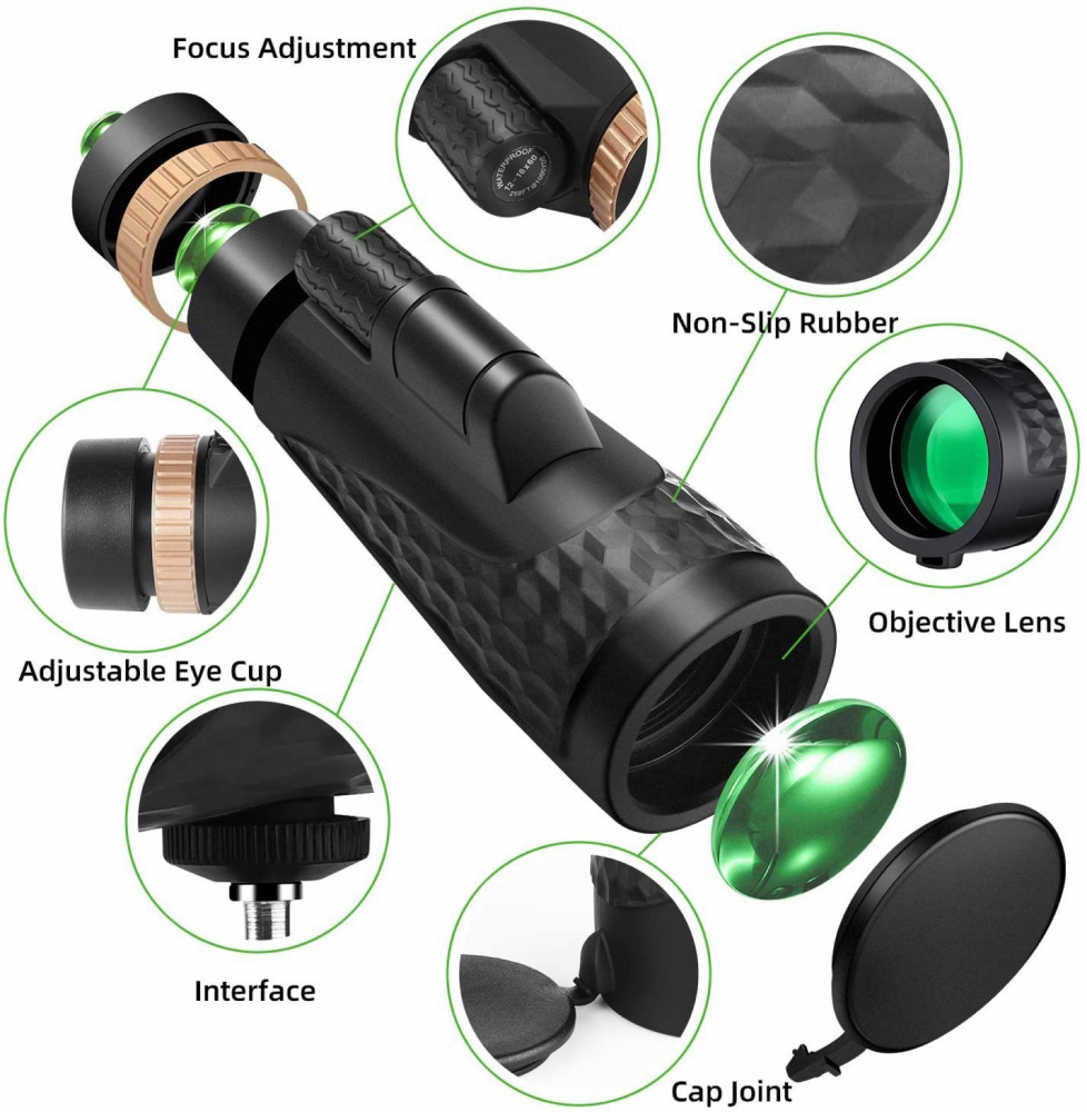 Monoclu Profesional HD 12x50 cu Prisma BaK-4 și Dual Focus [3]