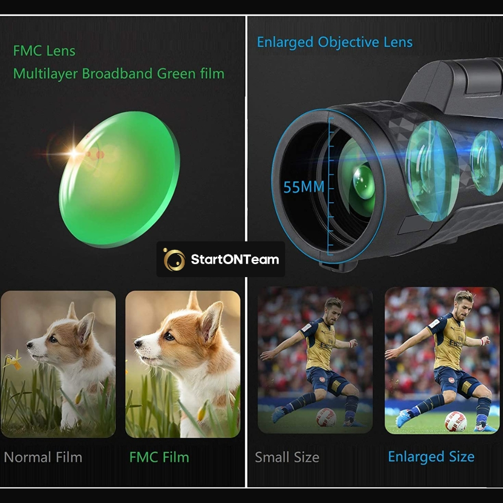 Monoclu Profesional HD 12x50 cu Prisma BaK-4 și Dual Focus [10]