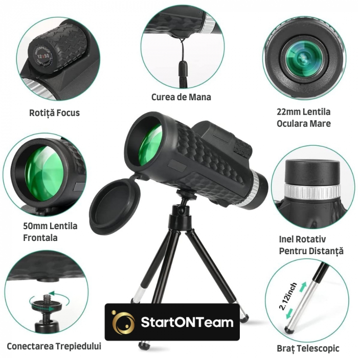Monoclu Profesional StartONTeam, 16x55 Dual Focus [3]